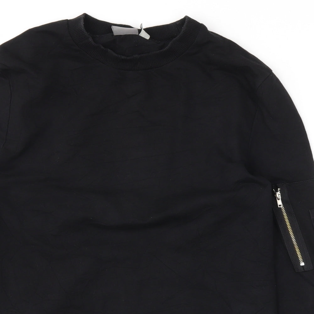 ASOS Mens Black   Pullover Sweatshirt Size S