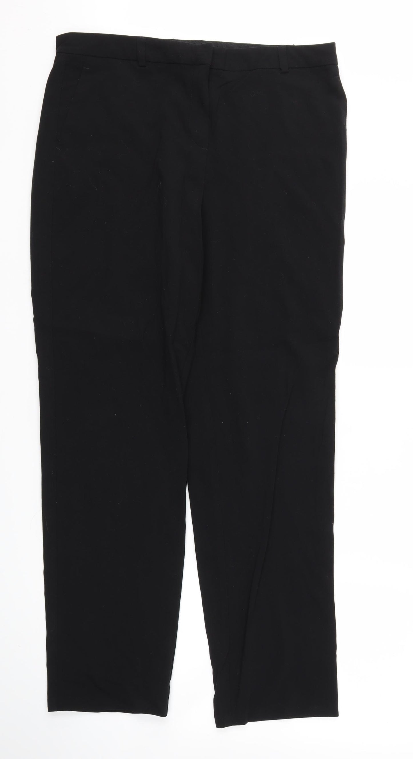 m&s Womens Black   Trousers  Size 14 L30 in