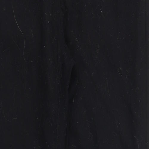 Sisley Womens Black   Trousers  Size 8 L25 in