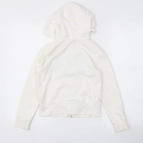 Gap Girls White   Full Zip Jumper Size M