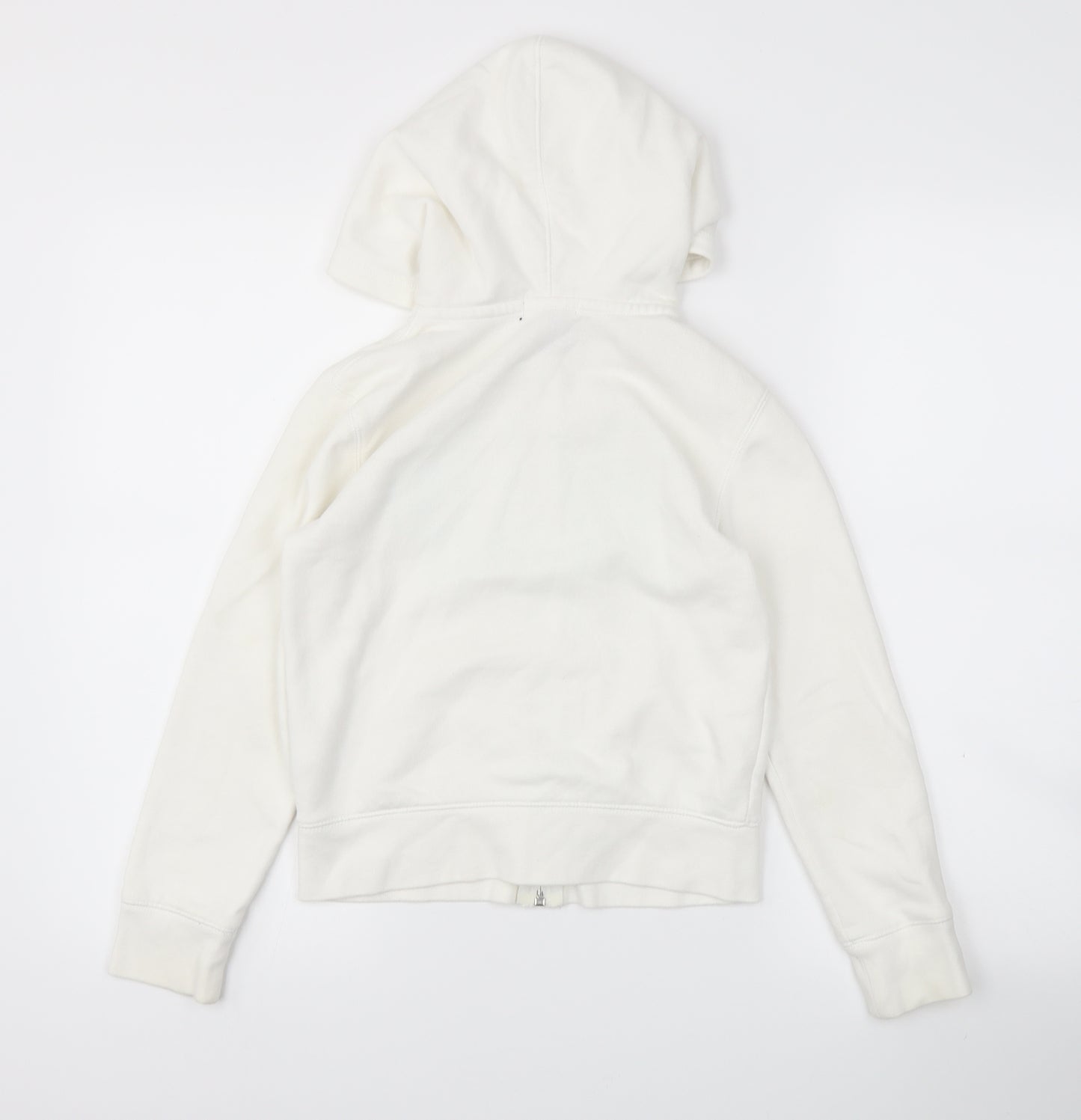 Gap Girls White   Full Zip Jumper Size M