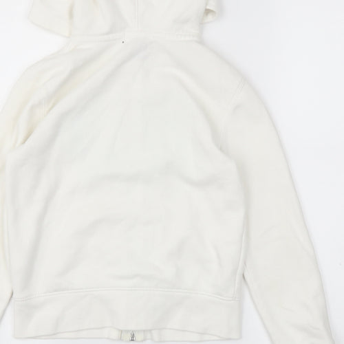 Gap Girls White   Full Zip Jumper Size M