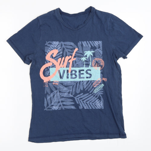 George Boys Blue   Basic T-Shirt Size 12-13 Years  - surf