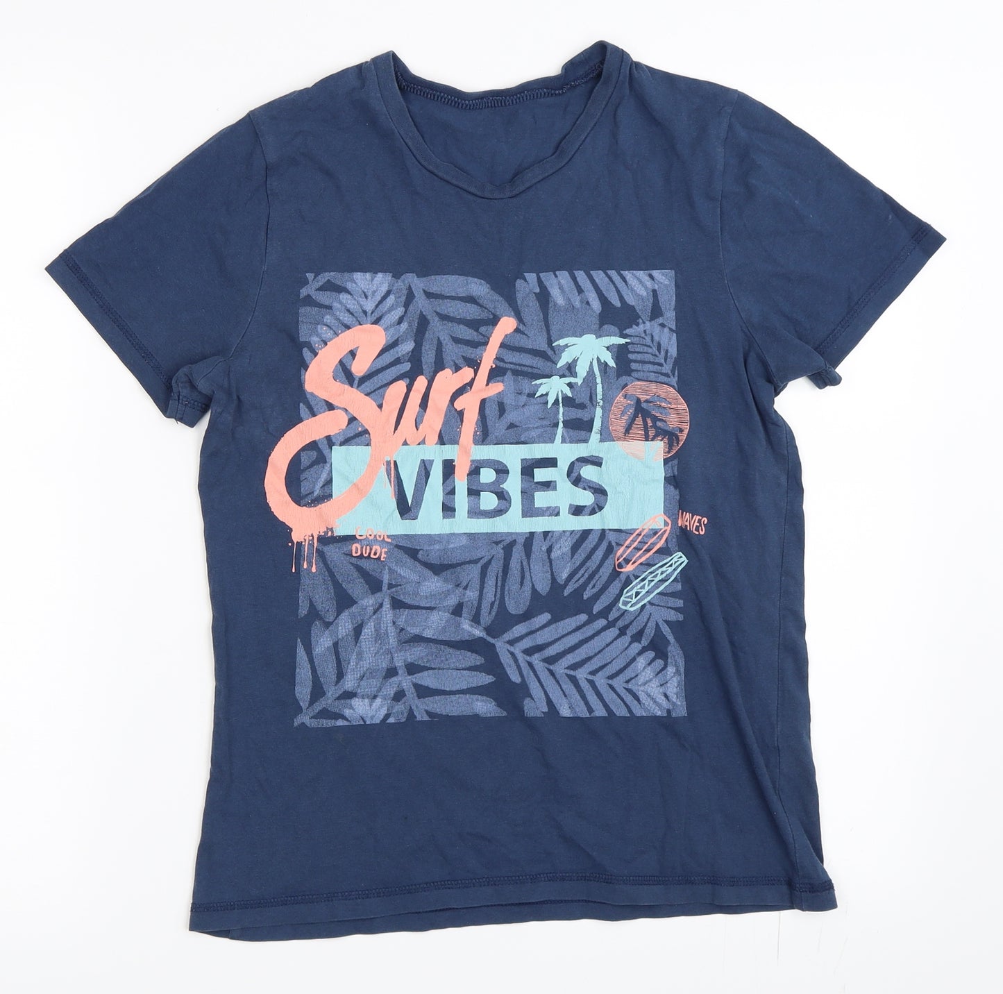 George Boys Blue   Basic T-Shirt Size 12-13 Years  - surf