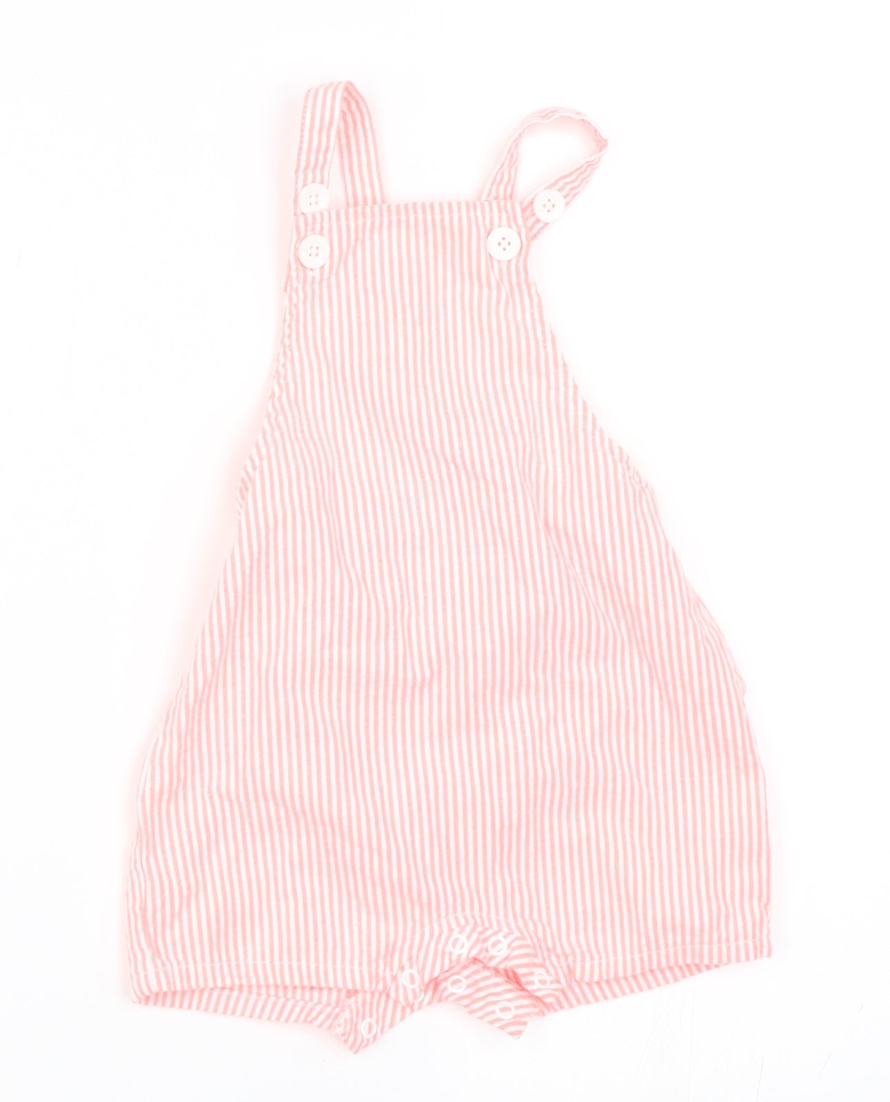 NEXT Girls Orange Striped  Romper One-Piece Size 6-9 Months