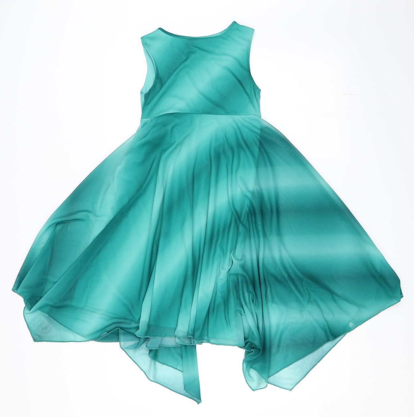 Sweet Millie Girls Green   Skater Dress  Size 10 Years