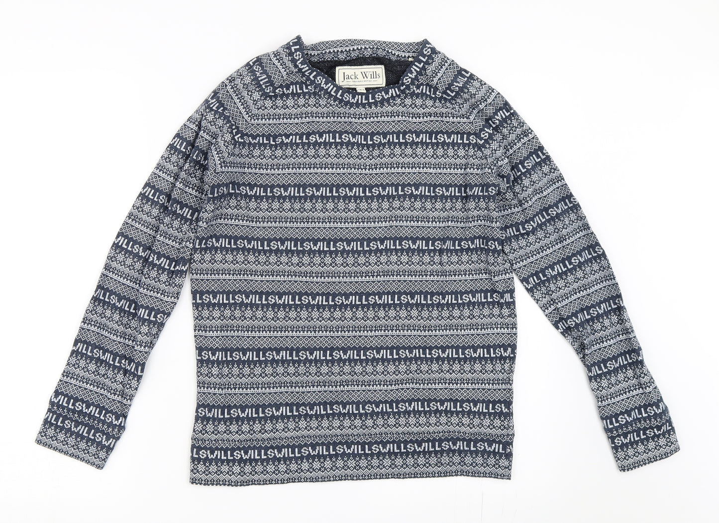 Jack Wills Womens Blue   Pullover Sweatshirt Size 8