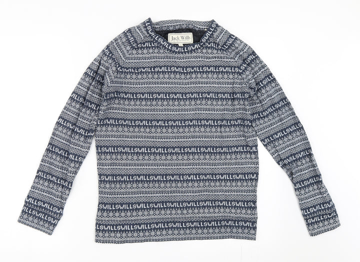 Jack Wills Womens Blue   Pullover Sweatshirt Size 8