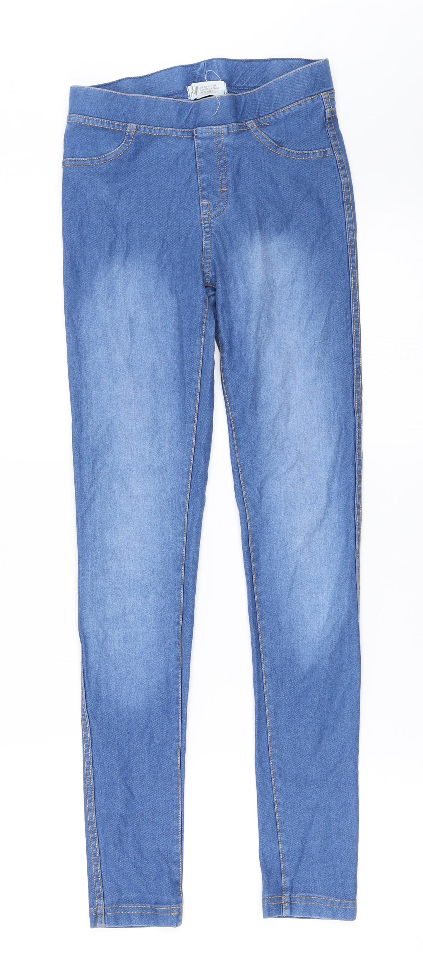 H&M Girls Blue  Denim Jegging Jeans Size 11-12 Years