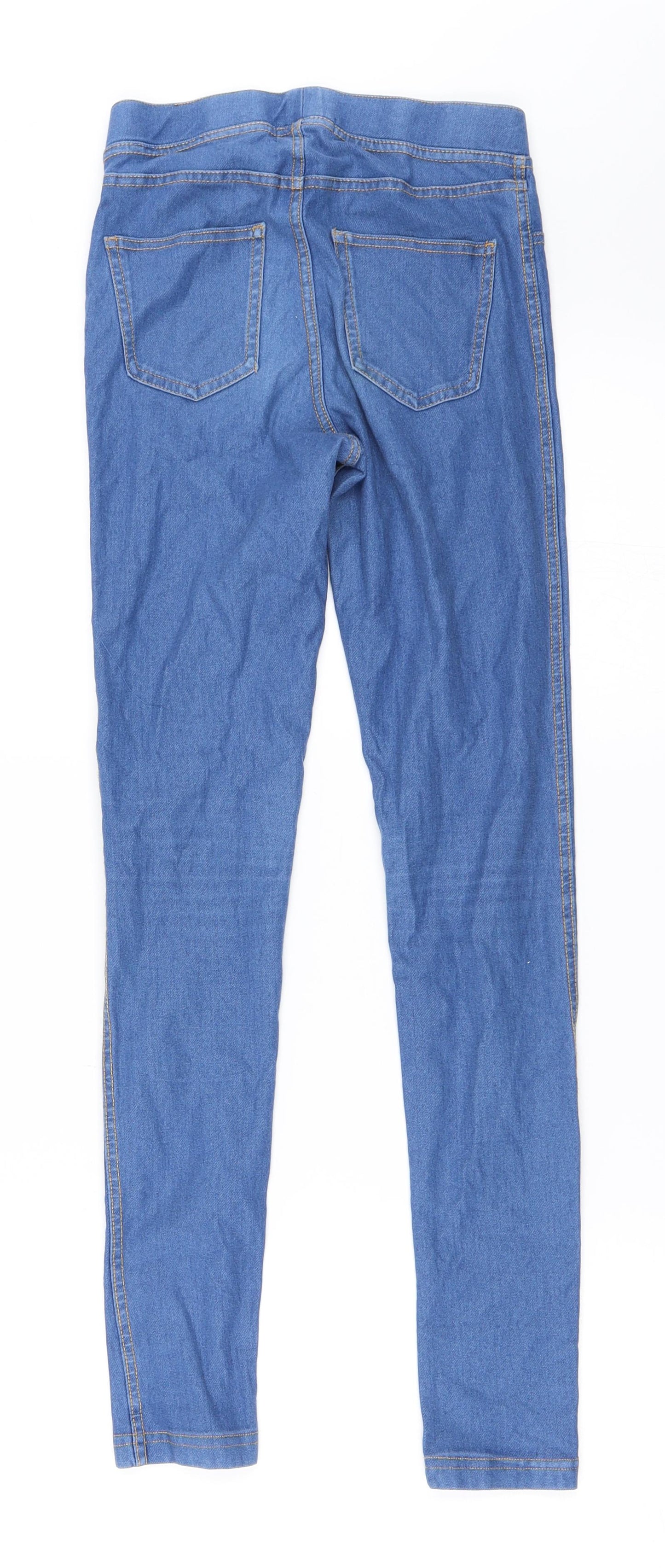 H&M Girls Blue  Denim Jegging Jeans Size 11-12 Years