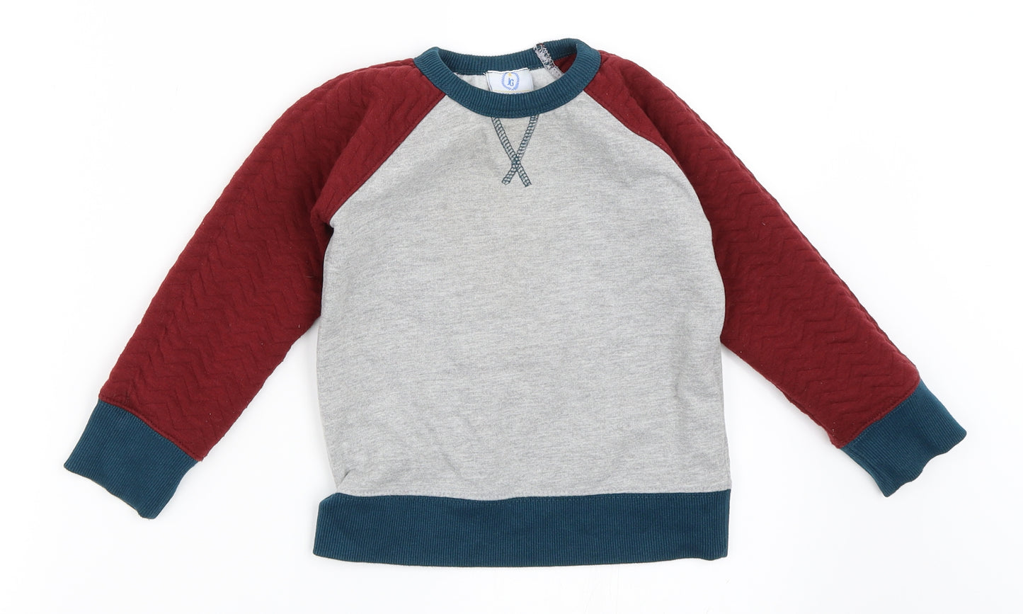 Jack Green Boys Grey   Pullover Sweatshirt Size 3-4 Years
