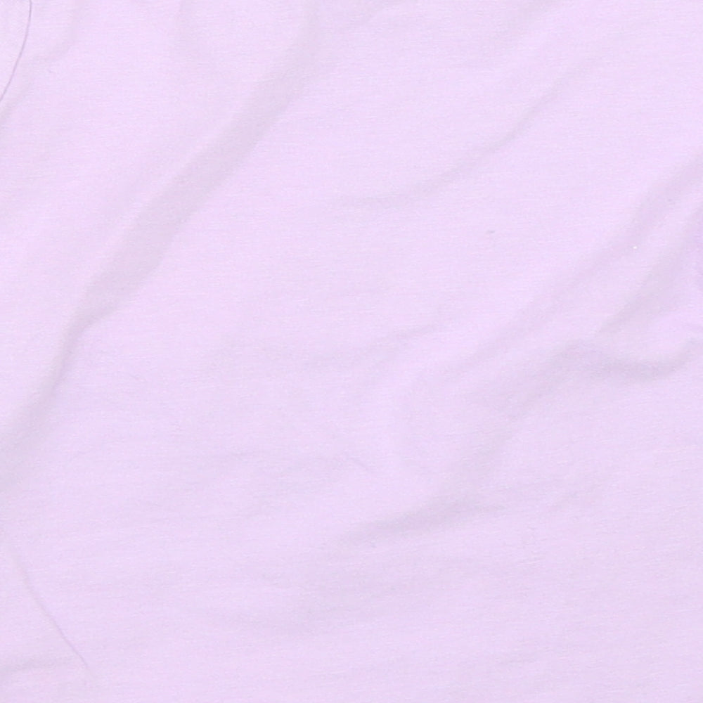 George Girls Purple   Basic T-Shirt Size 4-5 Years  - Disney Frozen