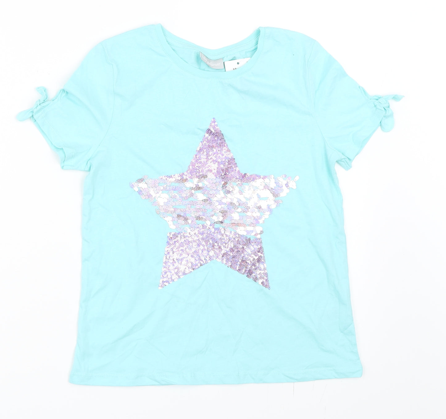 Matalan Girls Blue   Basic T-Shirt Size 10 Years