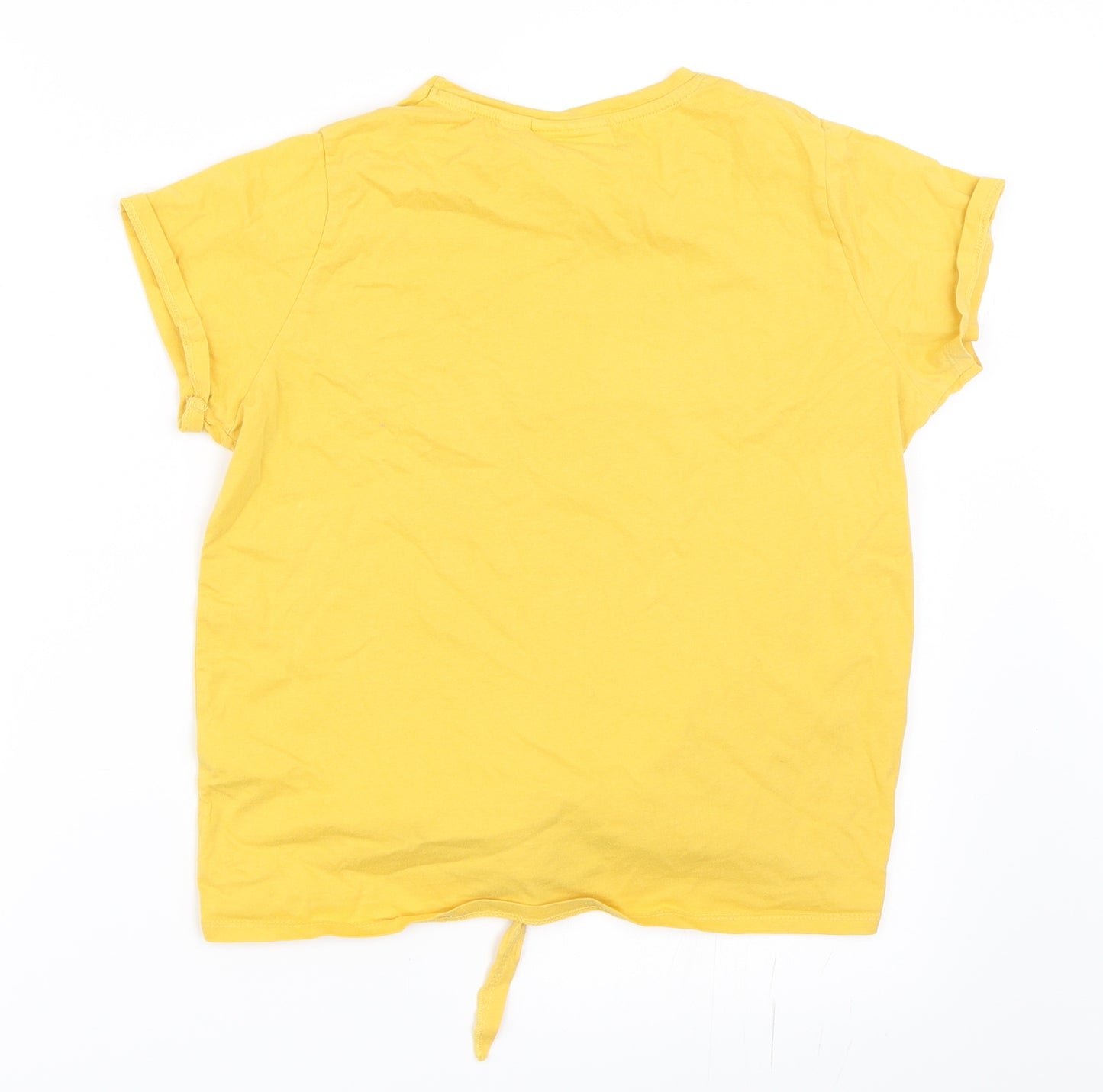 Primark Girls Yellow   Basic T-Shirt Size 13-14 Years  - Friends