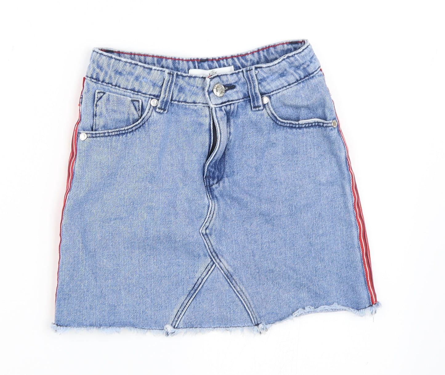 Marks and Spencer Girls Blue  Denim Mini Skirt Size 5-6 Years