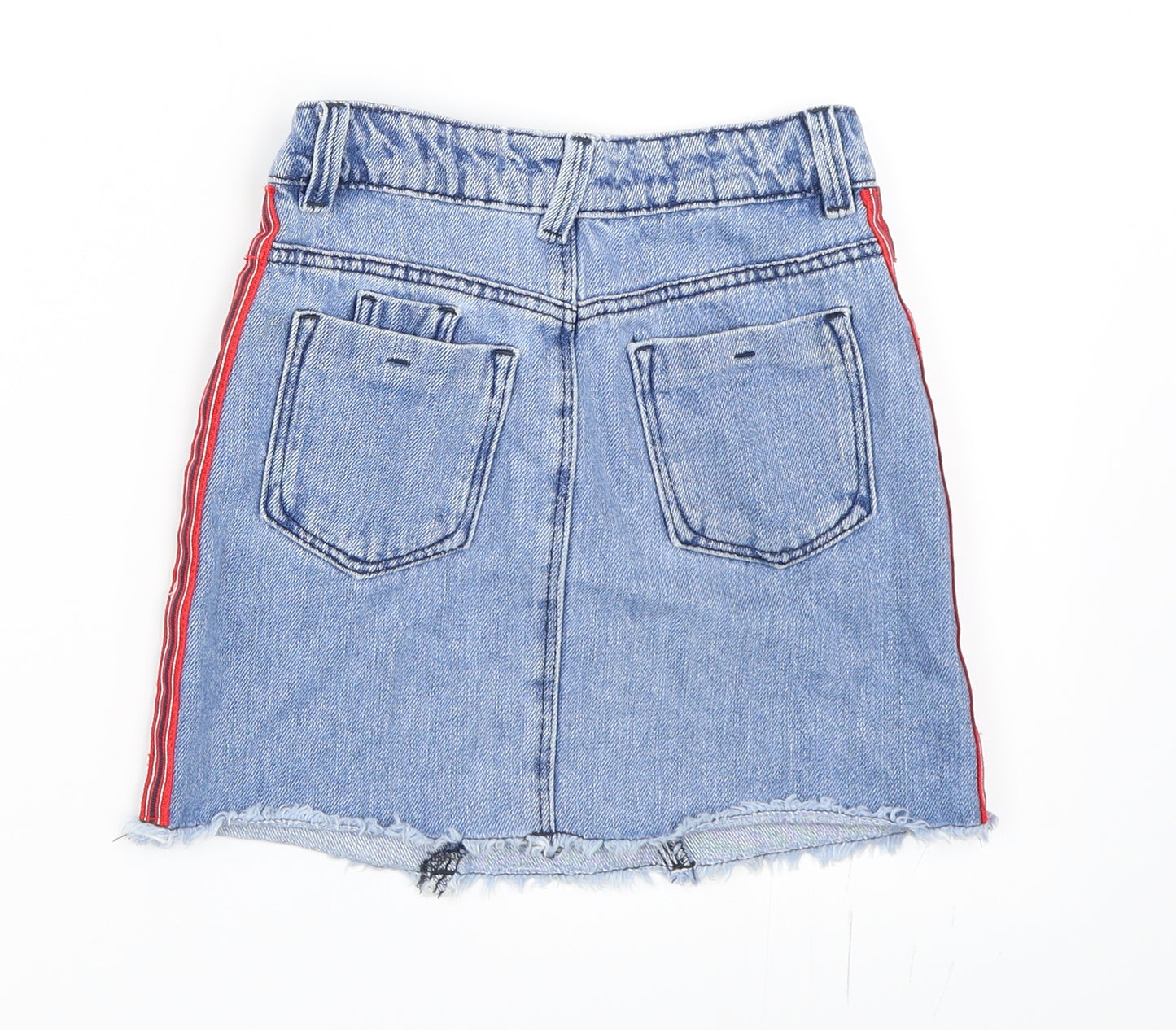 Marks and Spencer Girls Blue  Denim Mini Skirt Size 5-6 Years