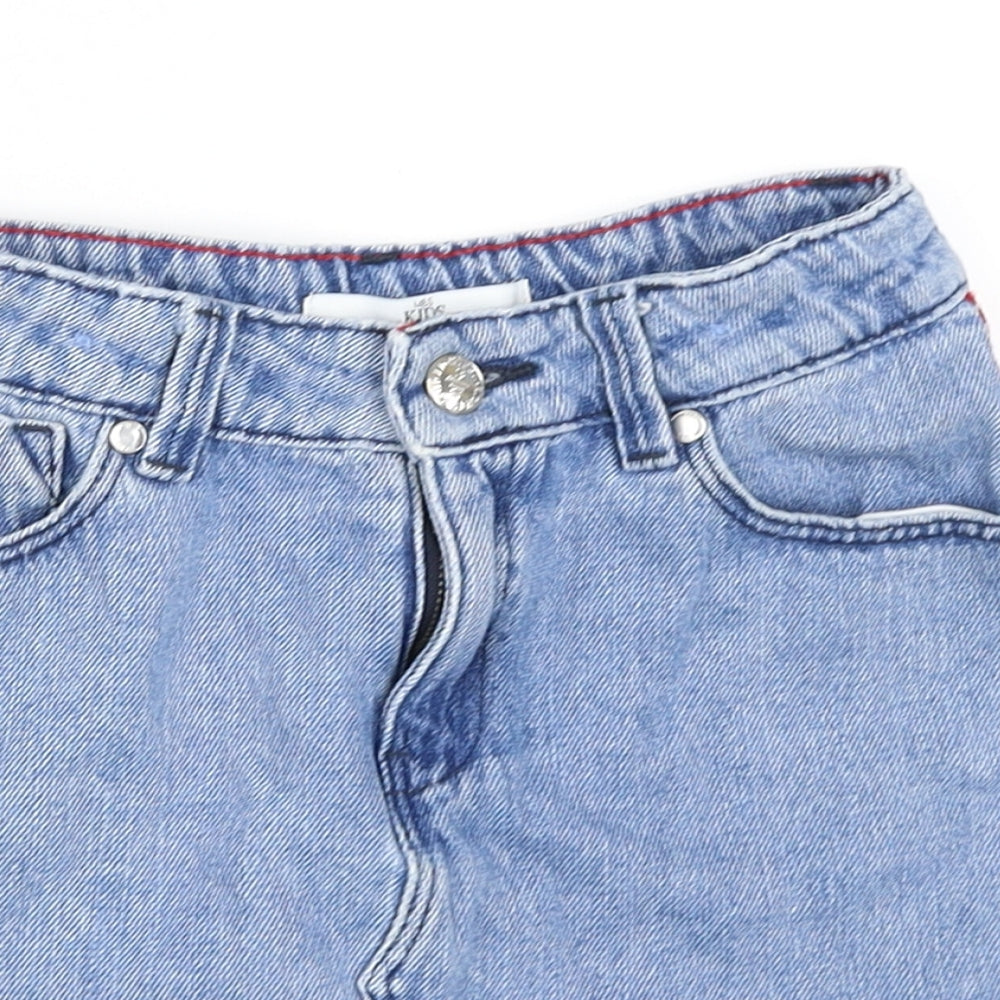 Marks and Spencer Girls Blue  Denim Mini Skirt Size 5-6 Years