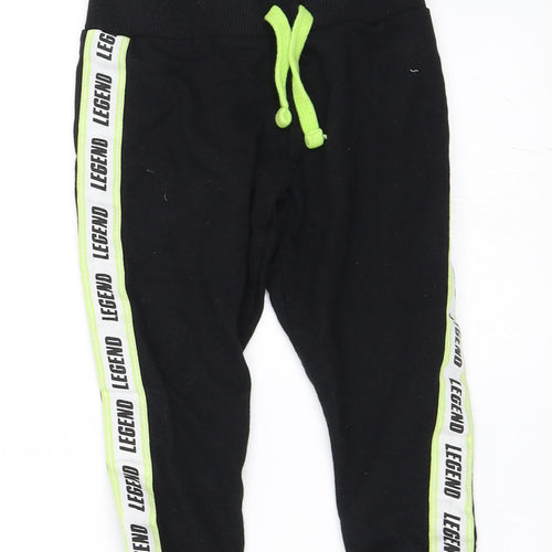 Studio Boys Black   Jogger Trousers Size 2 Years