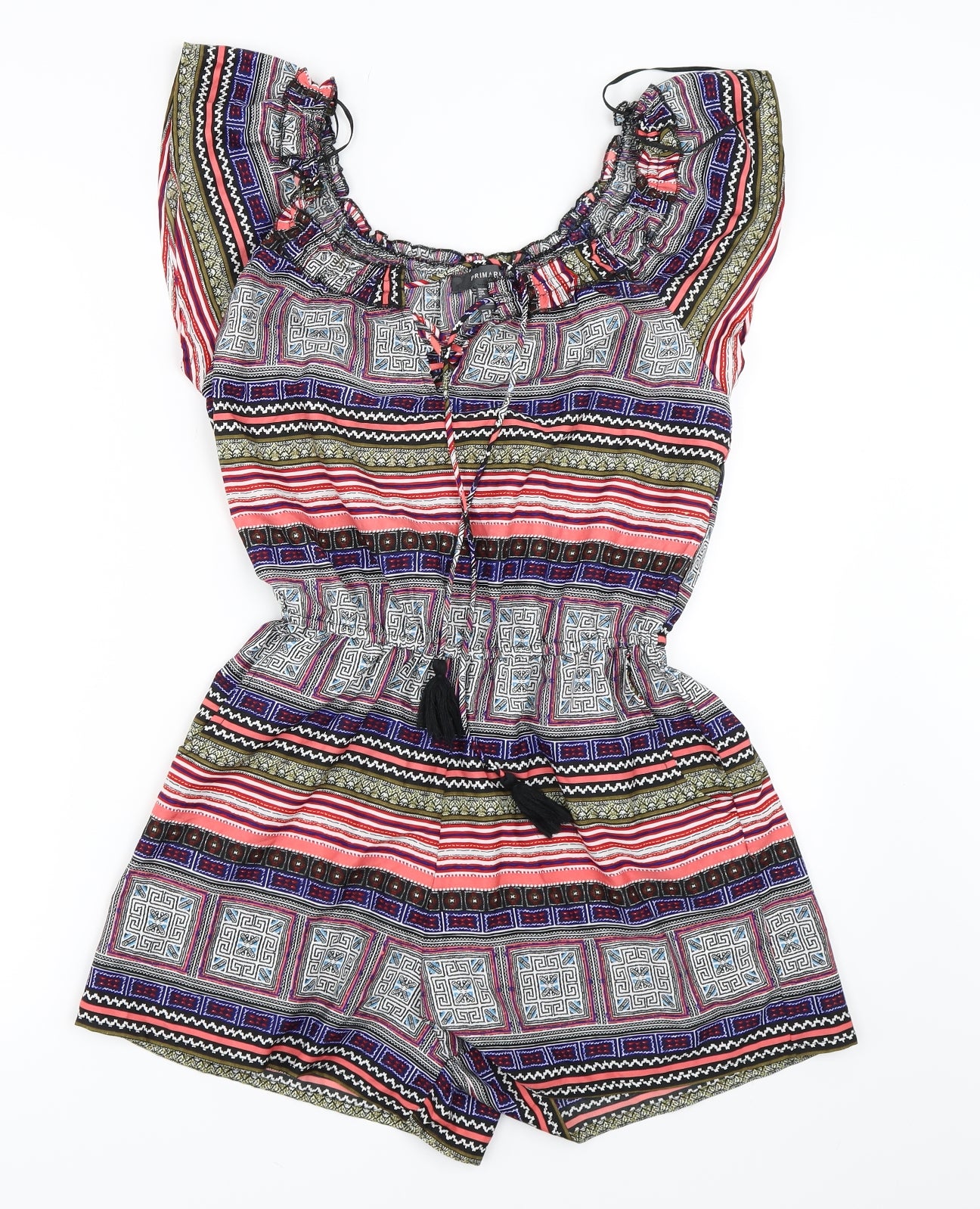 Atmosphere Womens Blue Geometric  Playsuit One-Piece Size 8