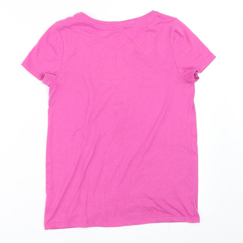 Gap Girls Pink   Basic T-Shirt Size 13 Years  - horse