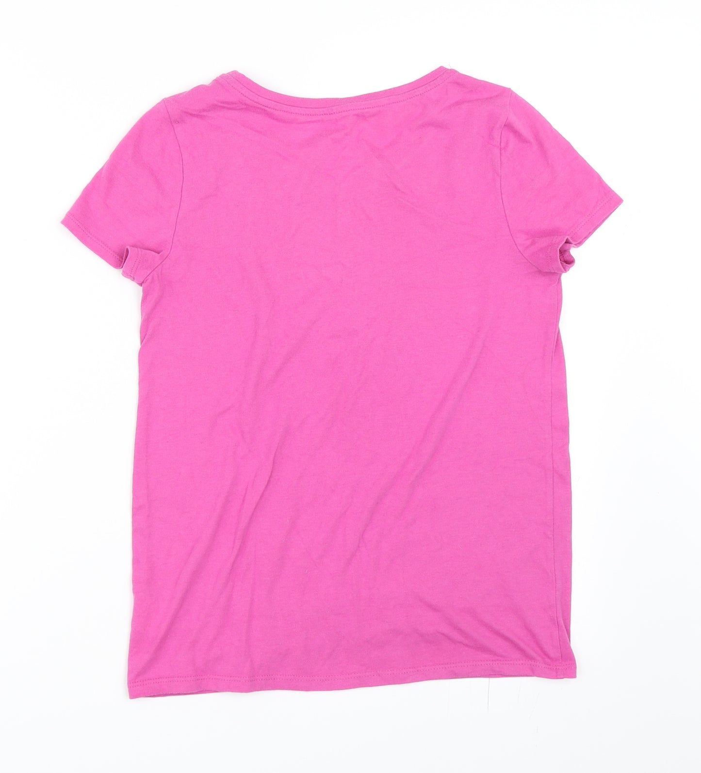 Gap Girls Pink   Basic T-Shirt Size 13 Years  - horse