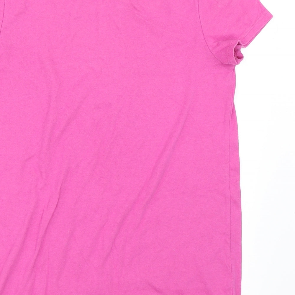 Gap Girls Pink   Basic T-Shirt Size 13 Years  - horse