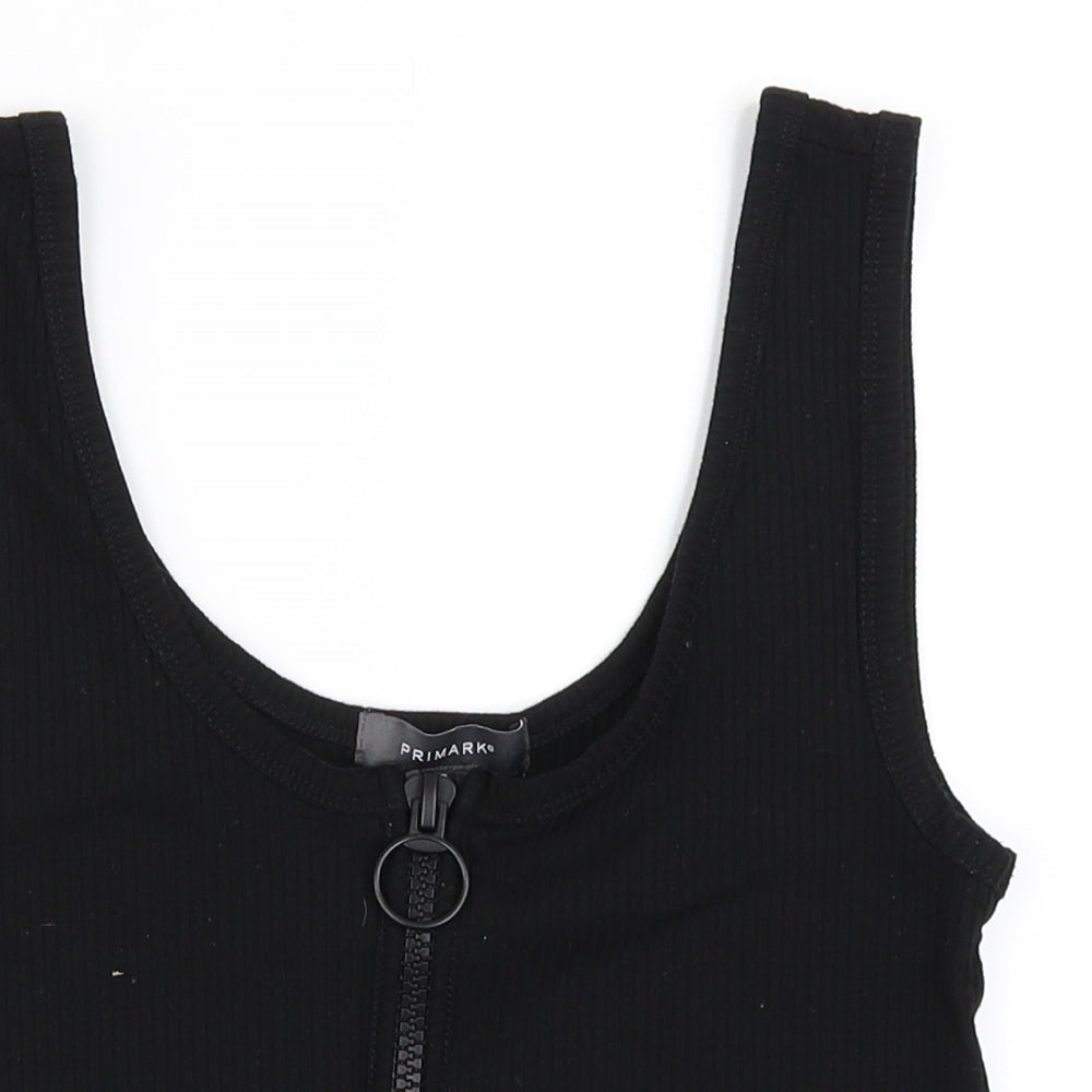 Primark Womens Black   Cropped Tank Size 10