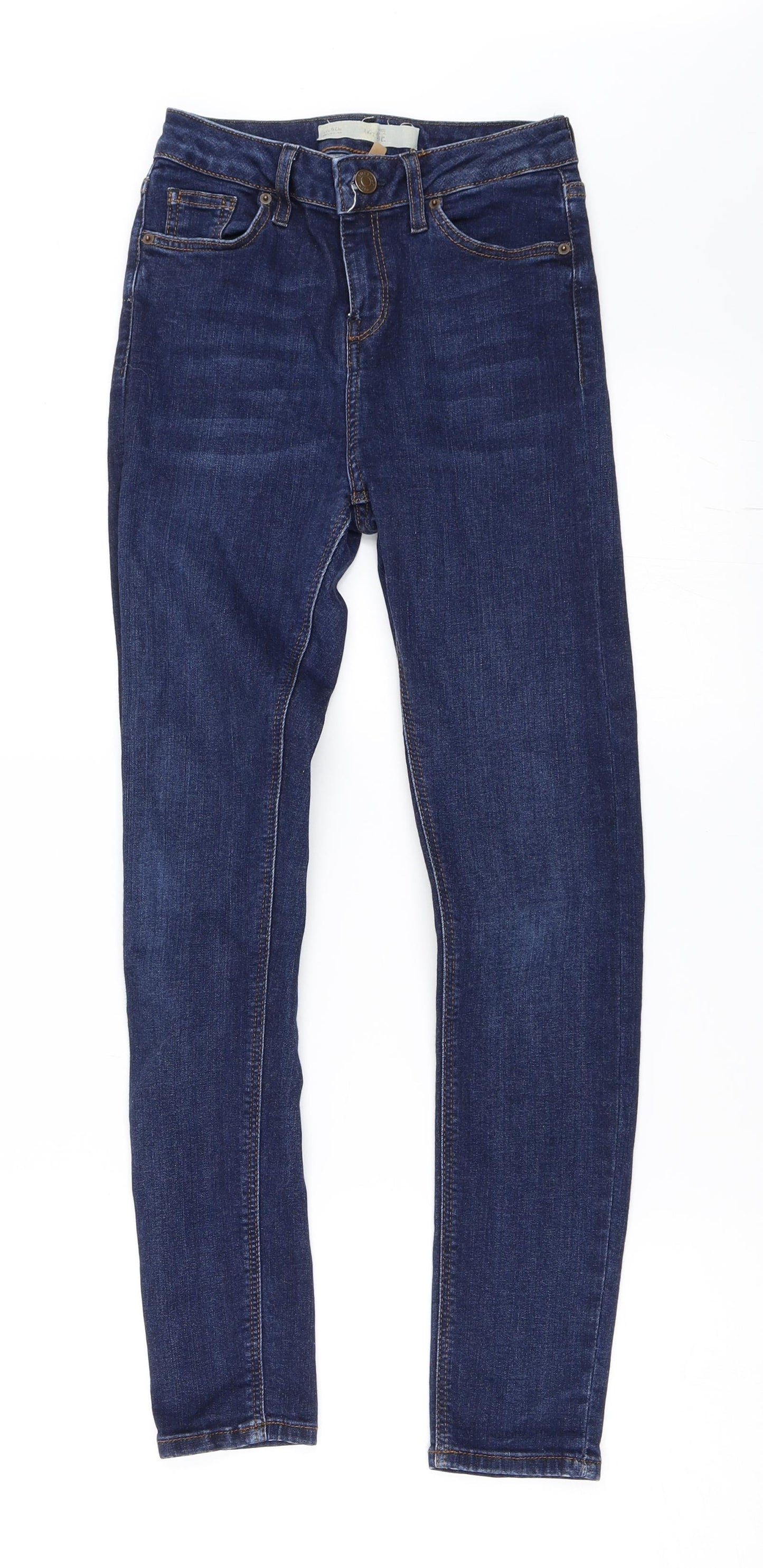 Topshop Womens Blue  Denim Skinny Jeans Size 26 in L30 in - Jamie Jeans