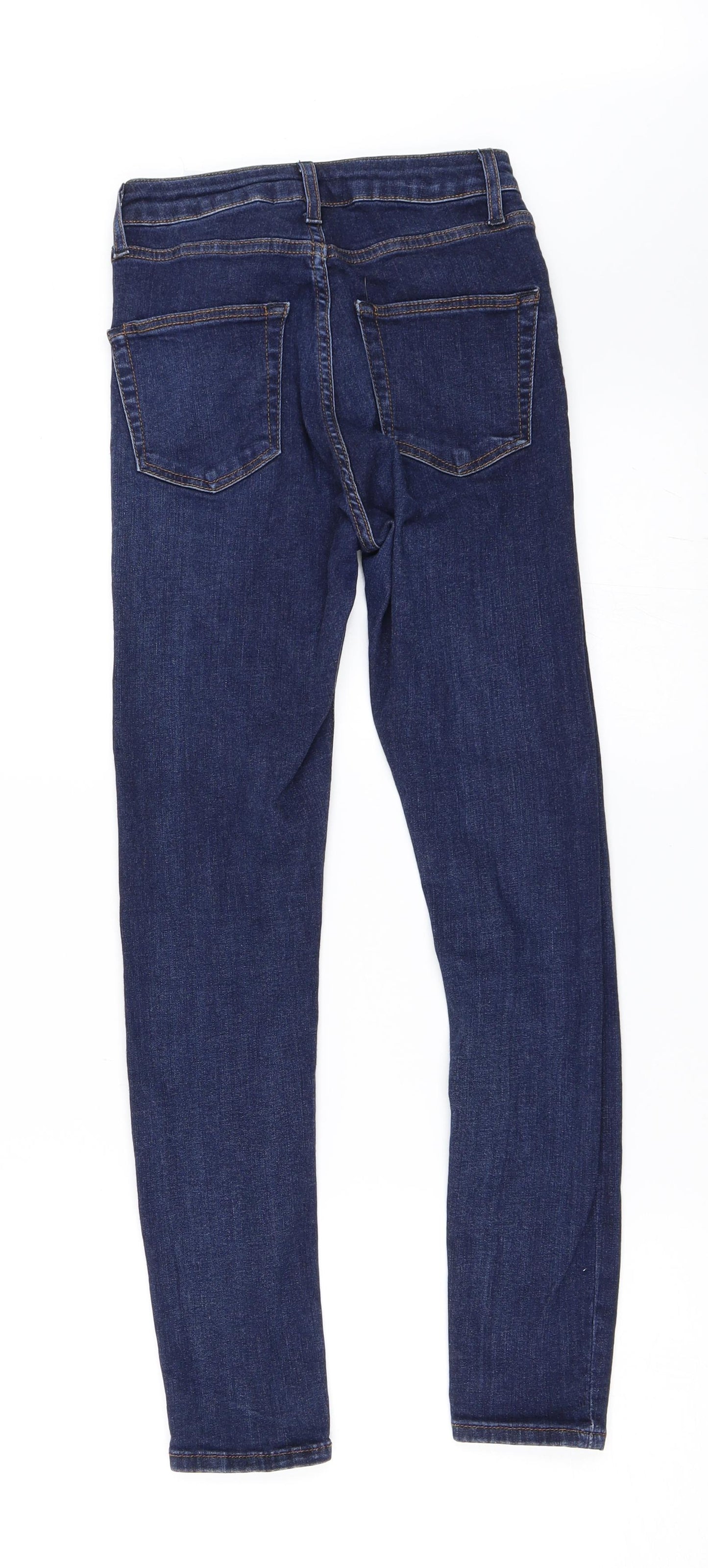 Topshop Womens Blue  Denim Skinny Jeans Size 26 in L30 in - Jamie Jeans