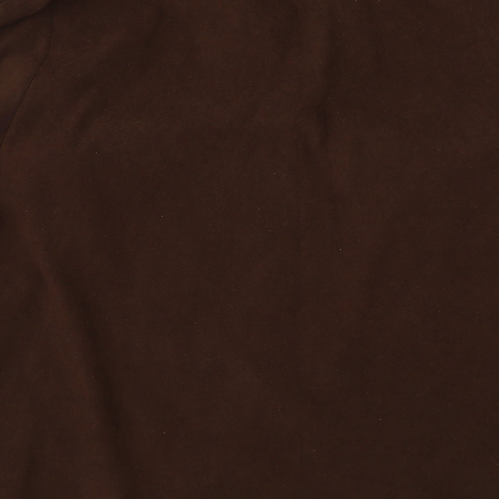 essence Womens Brown   Basic Button-Up Size 30