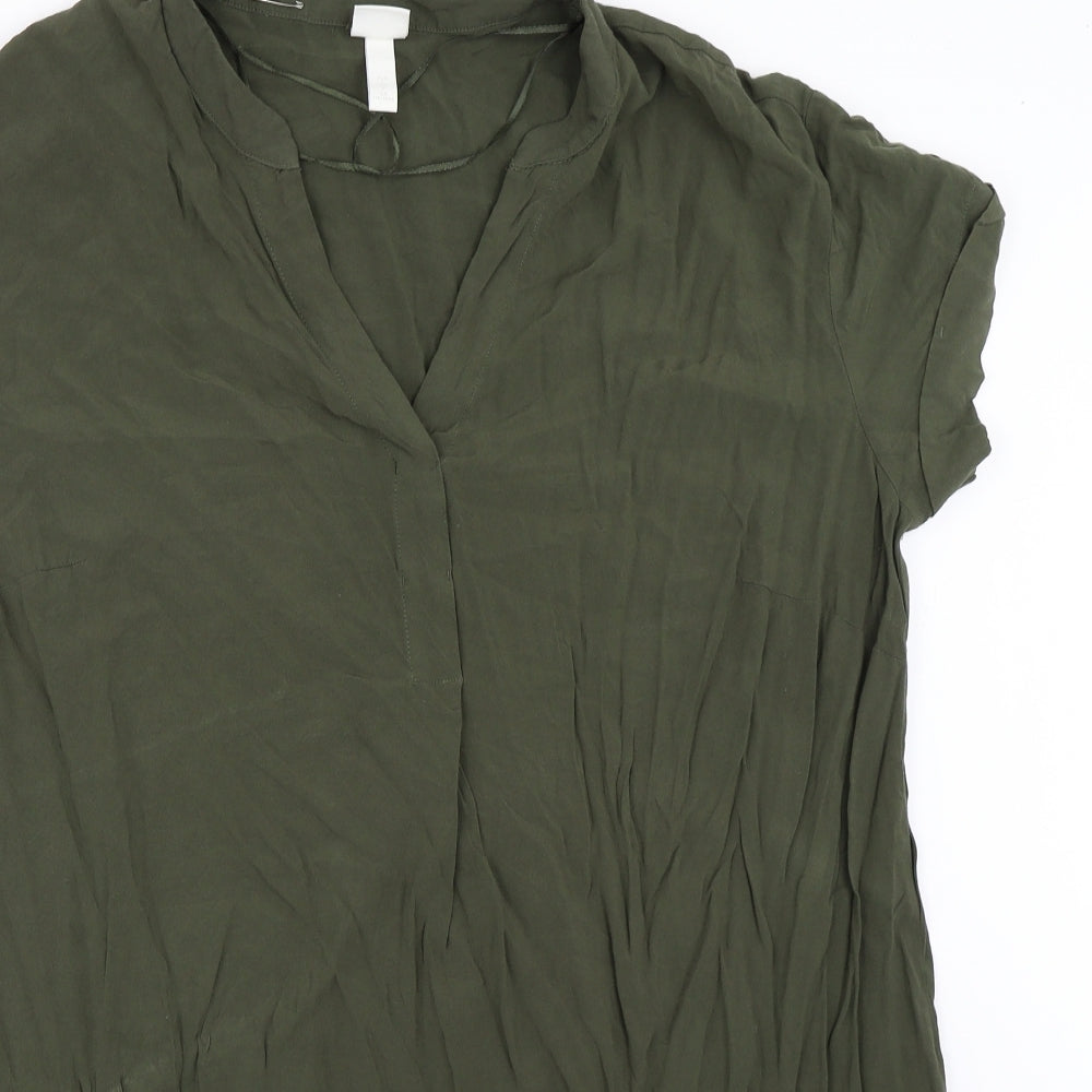 H&M Womens Green   T-Shirt Dress  Size L