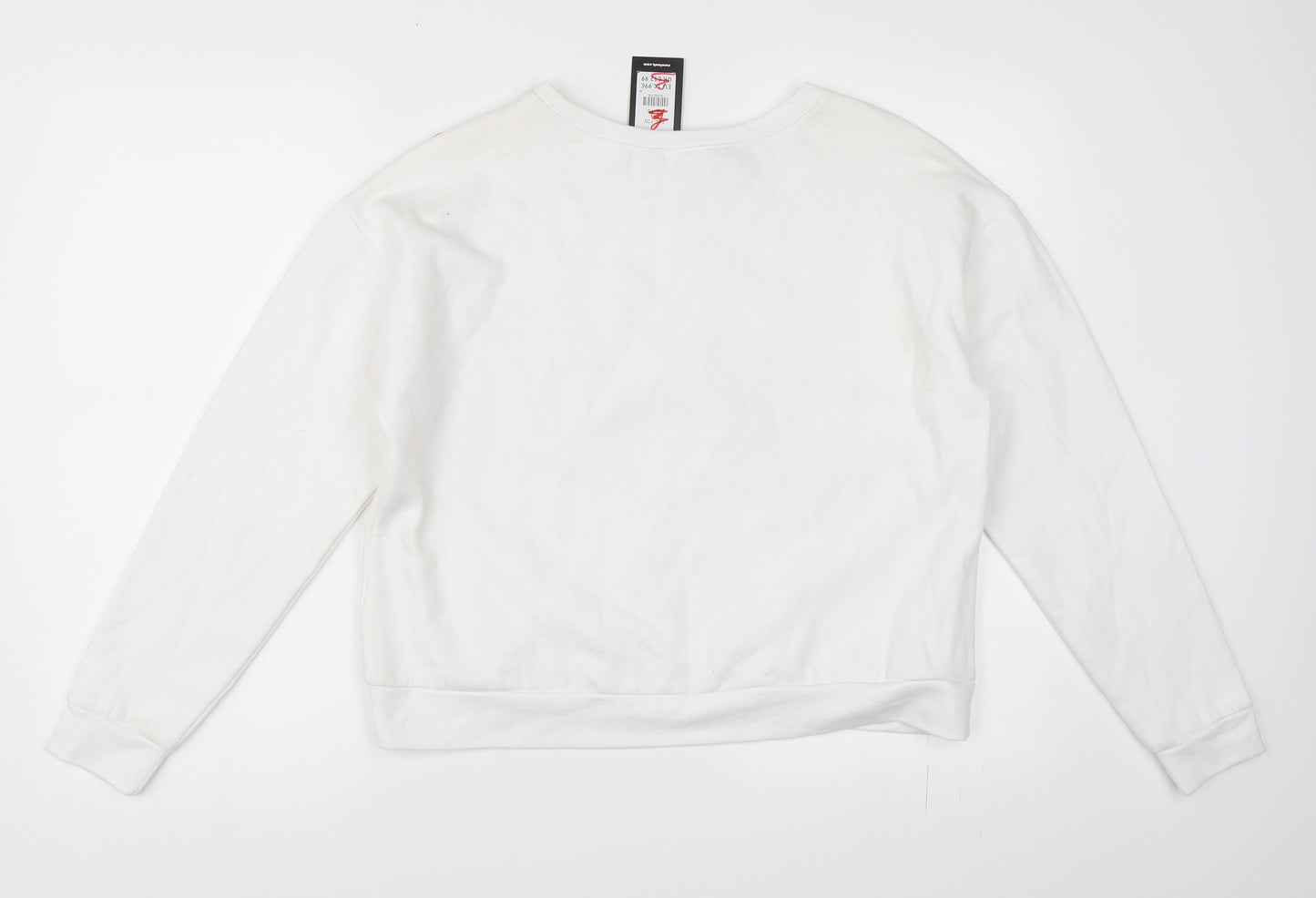 New Look Girls White   Pullover Sweatshirt Size 14-15 Years  - Santa Christmas Pug