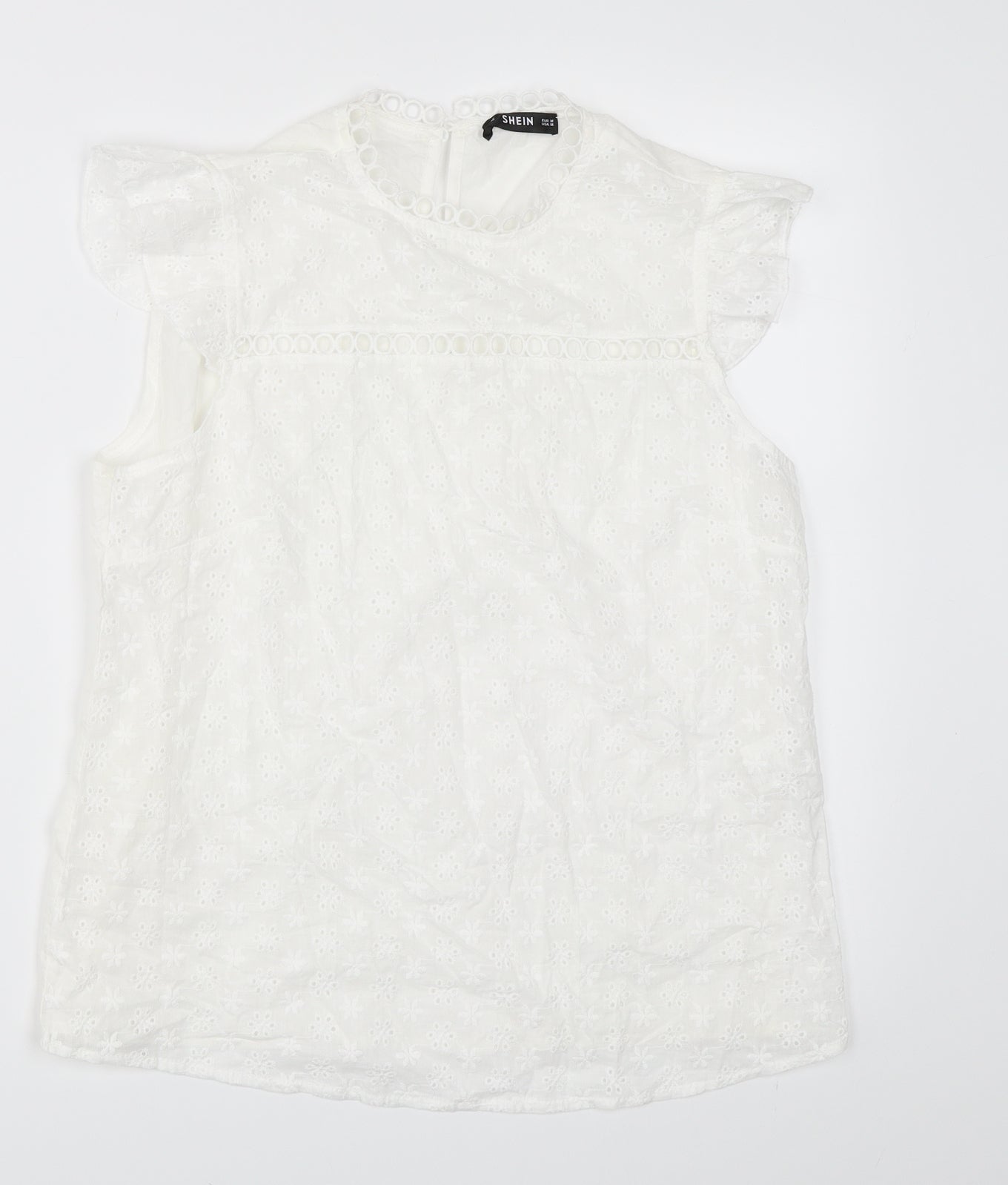 SheIn Womens White   Basic Blouse Size M