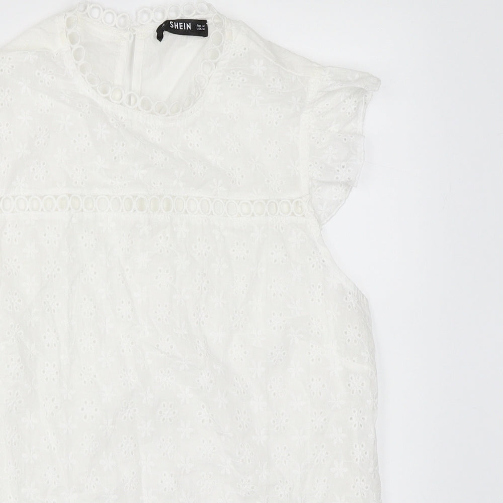 SheIn Womens White   Basic Blouse Size M