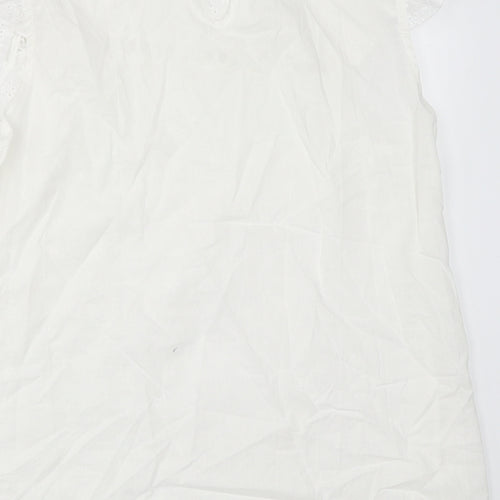 SheIn Womens White   Basic Blouse Size M