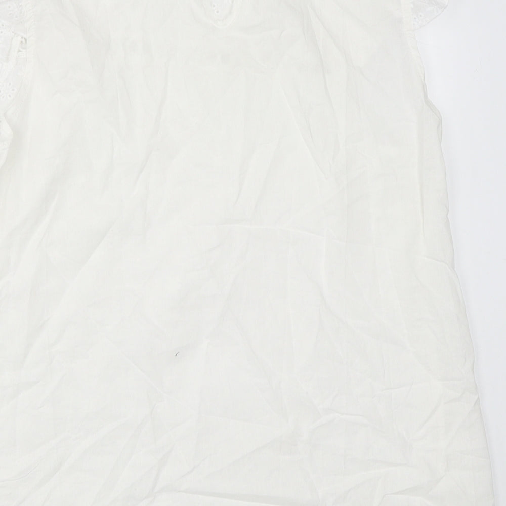 SheIn Womens White   Basic Blouse Size M