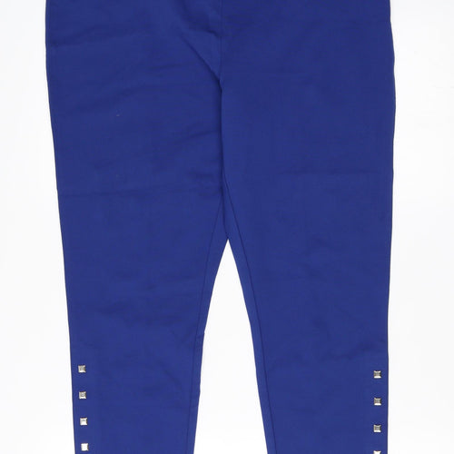 Julien Macdonald Womens Blue   Trousers  Size 16 L27 in