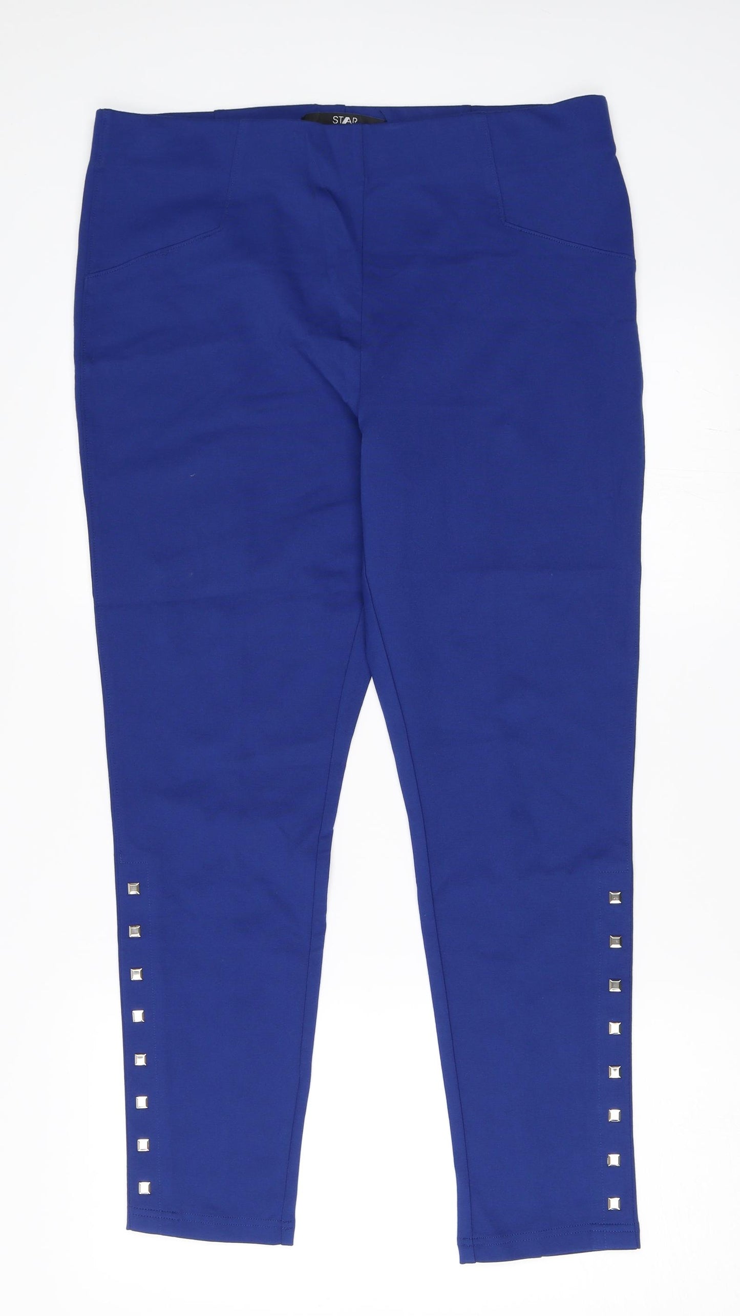 Julien Macdonald Womens Blue   Trousers  Size 16 L27 in