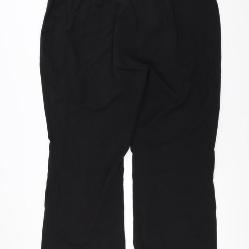 Simply Be Womens Black   Trousers  Size 26 L28 in