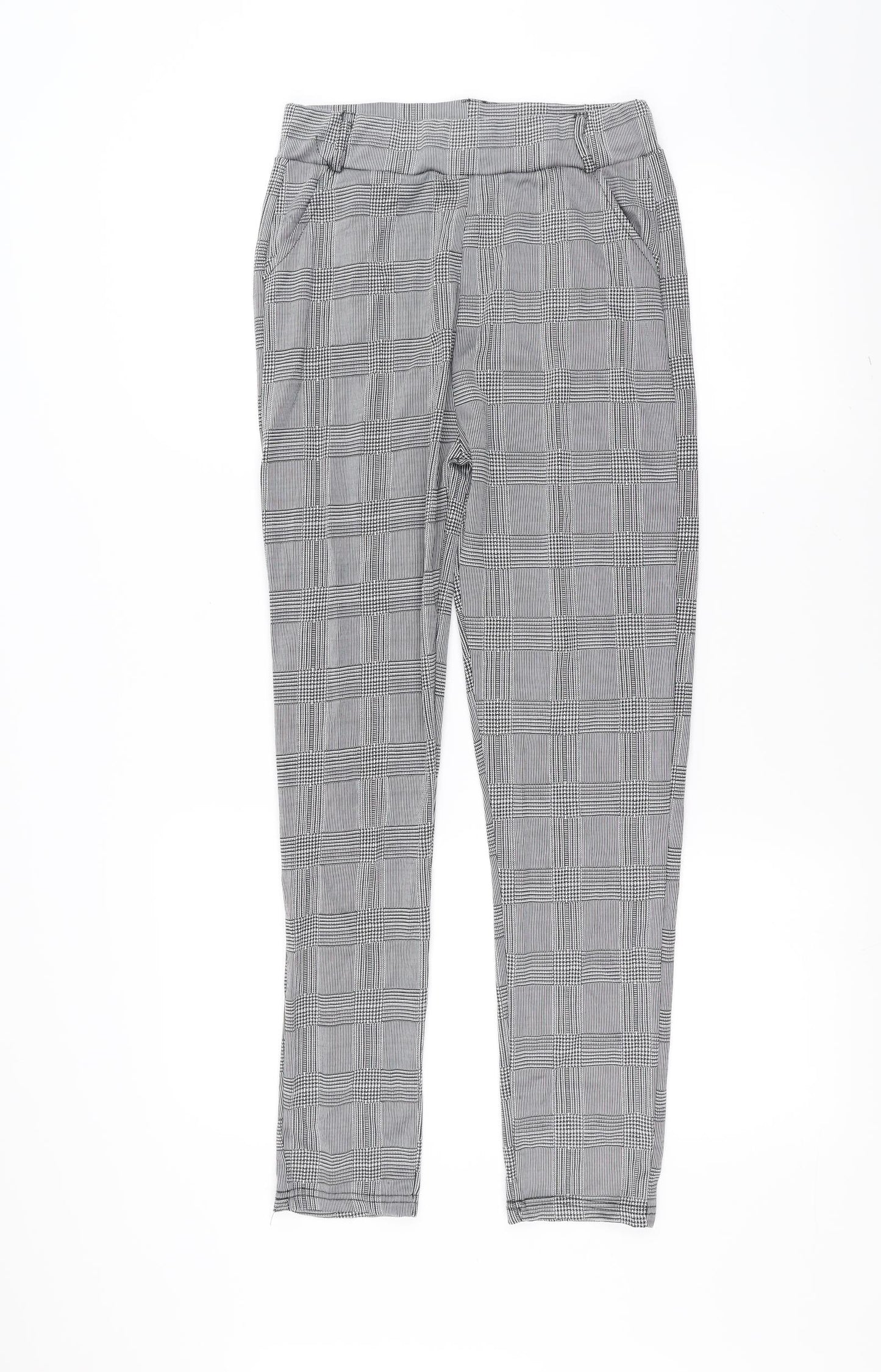 Preworn Womens Grey Check  Trousers  Size XL L28 in - stretch leggings