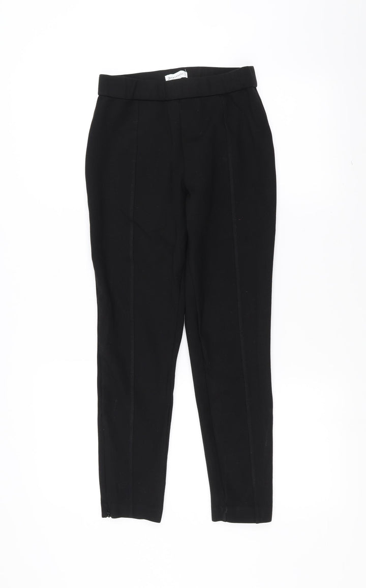 Warehouse Womens Black Trousers Size 10 L25 in