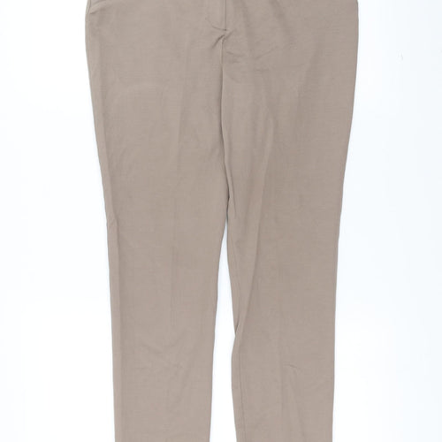 Dorothy Perkins Womens Beige   Trousers  Size 12 L26 in - slim