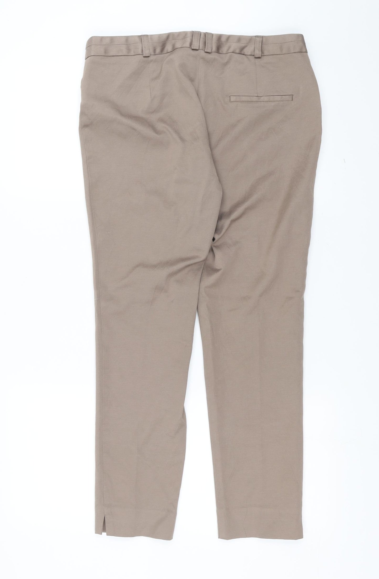 Dorothy Perkins Womens Beige   Trousers  Size 12 L26 in - slim