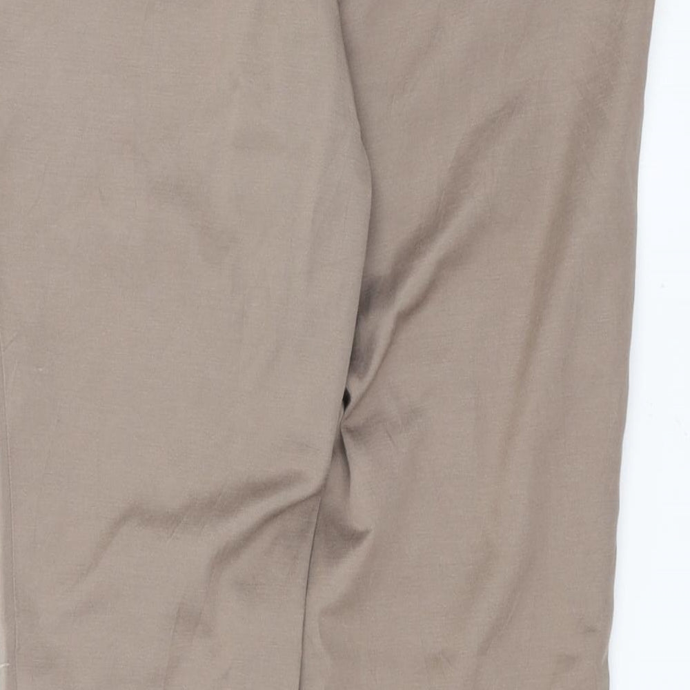Dorothy Perkins Womens Beige   Trousers  Size 12 L26 in - slim