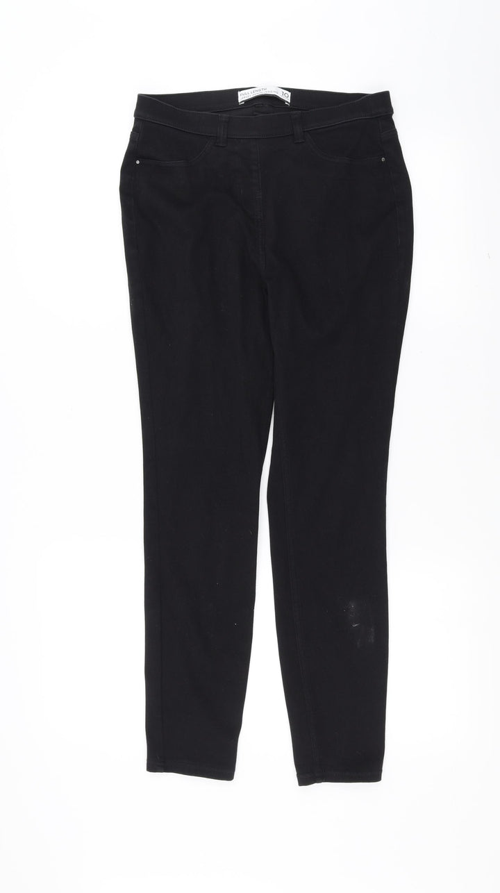 Preworn Womens Black Denim Jegging Jeans Size 10 L27 in
