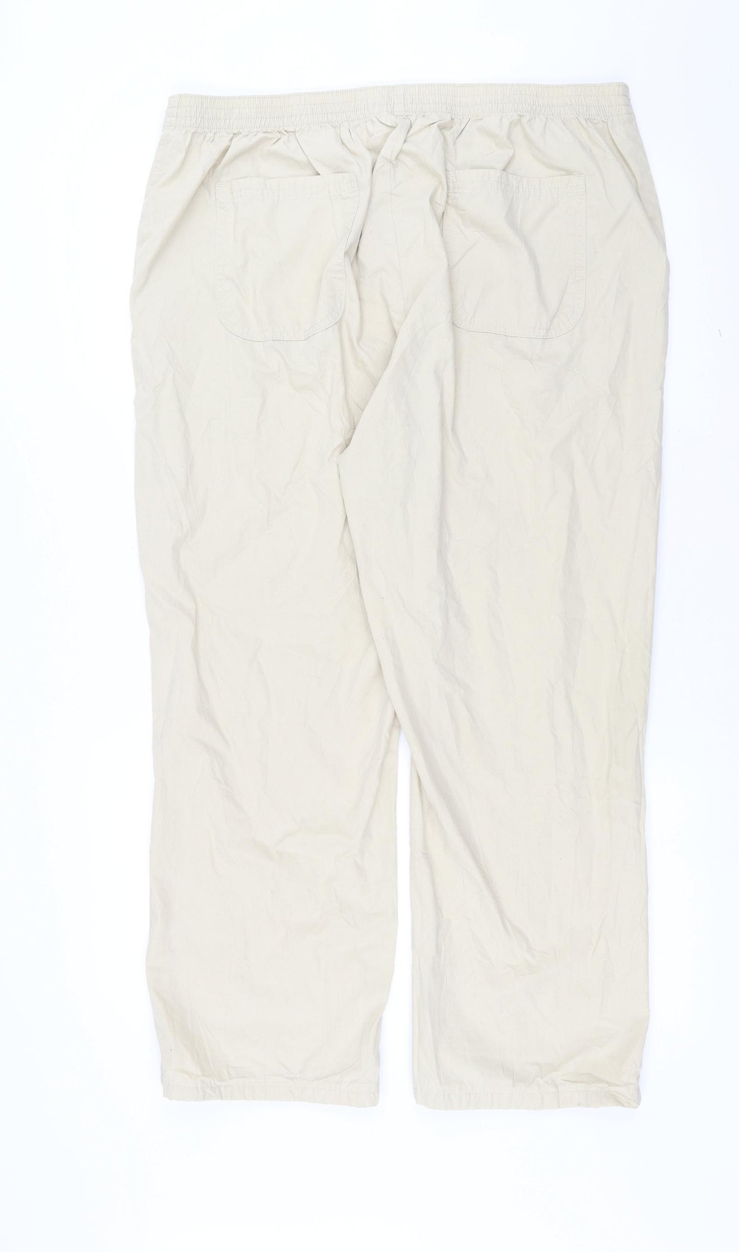 Marks and Spencer Womens Beige   Trousers  Size 18 L27 in