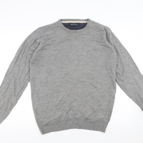 industrialize Mens Grey   Pullover Jumper Size M