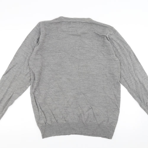 industrialize Mens Grey   Pullover Jumper Size M