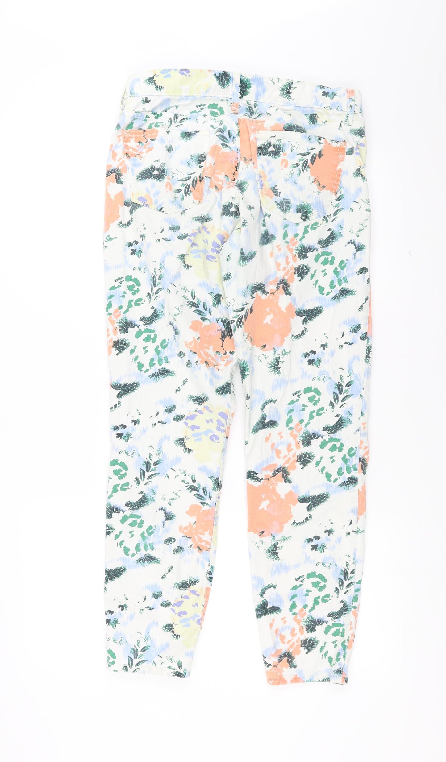 Gap Womens Multicoloured Floral Denim Skinny Jeans Size 27 in L28 in - legging jean