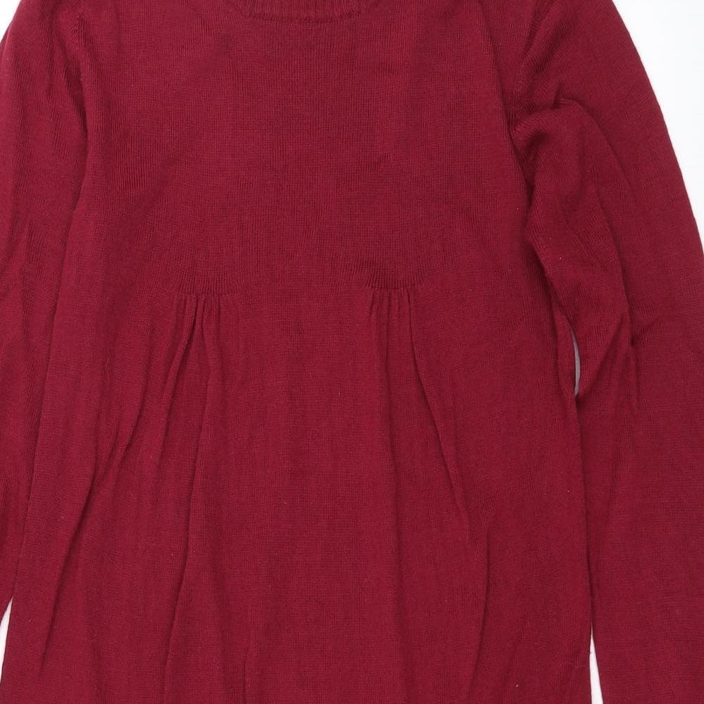 John Lewis Girls Red   Jumper Dress  Size 12 Years